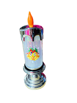 Фонарь "Свеча"Колокольчик(рисунок)" 24см 028 1/160