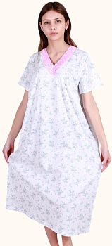 Ночная сорочка САМО 2160 кор.рукав разноцветный р.48-56 5/100 *