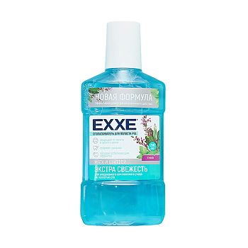 Ополаскиватель полости рта EXXE Экстра свежесть (голубой) 250мл 1/12