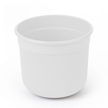 Горшок 5л Сканди Альернатива с дренажной вставкой белый М9153