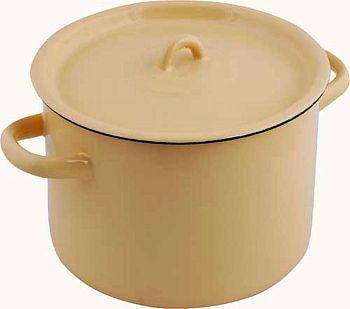 Кастрюля 2,9 литра Череповец эмалированная без рисунка 2с16/1 1/6