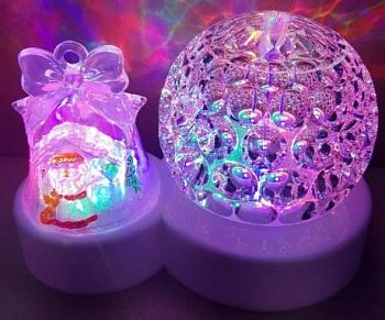 Эл.Гирлянда Лампа "Хрустальный шар + колокольчик" 1/40