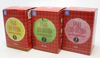 Губка мыльная (металл.) Роза 7шт АкваМаг ГМ-103