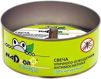 Свеча от каморов Nadzor Extreme с эфирными маслами (уличного освещения) 3 часов горения /36