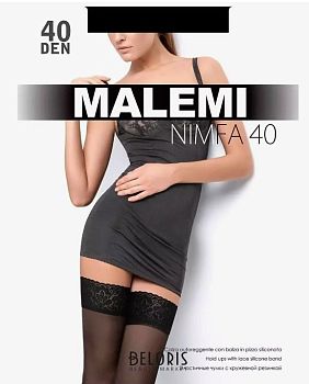 Чулки Malemi Nimfa nero (чер) M/L