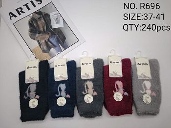 Носки Ж. ангора Pesail 696 10/240 пух