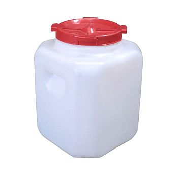 Бочка 30л Дачная Квадратная Белая Радиан 1/3