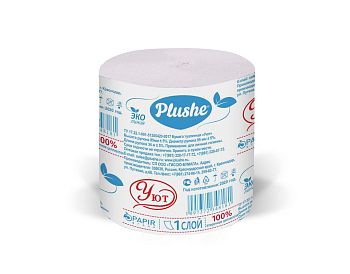 Туалетная бумага 1 слой. Уют (серая) 48шт в уп Туалетная бумага 1 слой. Уют (серая) 48шт в уп