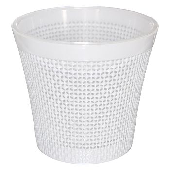 Горшок 3,5 литра Кашпо Кредо с дренажным горшком белый г.Пятигорск