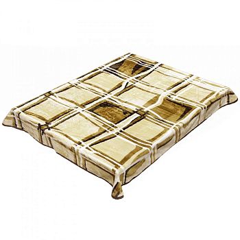 Плед 200*240 гладк"SMOON"6120-1 Клетка 1/10