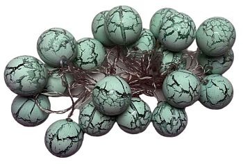 Эл.гирлянда ШАР шар. 20LED 6m АССОРТИ