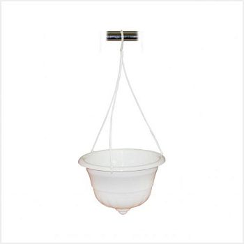 Горшок 4,5 литра подвесной Грация белый М1607 1/17