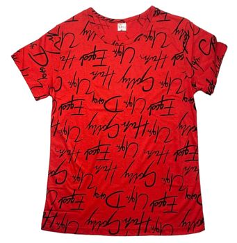 Футболка Женская принт Газета Узбекистан р48-60 7/210