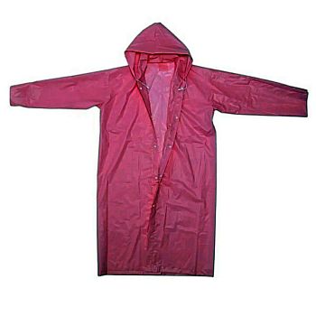 Дождевик на кнопке с капюшоном