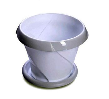 Горшок 0,7л Кашпо Флориана Martika д135 С384 белый 1/29