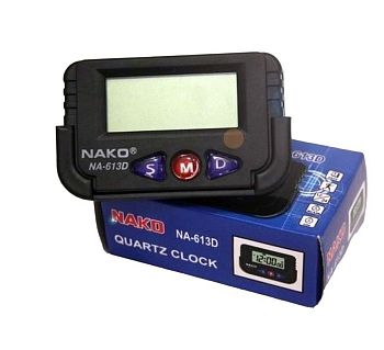 Часы электронные(автомобильные) на липучке NA-613D