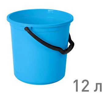 Ведро 12л Тюльпан Голубой Ар-Пласт