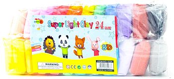 Пластилин 24шт "Мягкий,как Play-Doh" 1/100