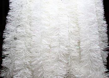 Мишура Н-50 д9см , 2м белая с перламутром 10/150