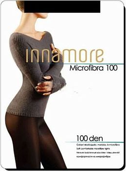 Колготки INNAMORE Microfibra 100 ден размер 2 черные 1/5