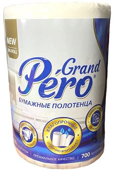 Полотенца бумажные Grand Pero 70м (1шт) Белый 1/12шт Полотенца бумажные Grand Pero 70м (1шт) Белый 1/12шт