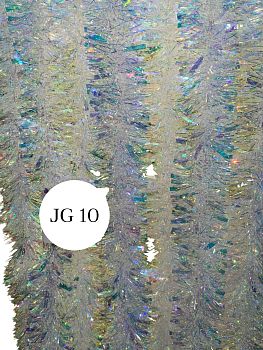 Мишура JG-10 д8.5см , 2м перламутровая с крупными вставками 10/200