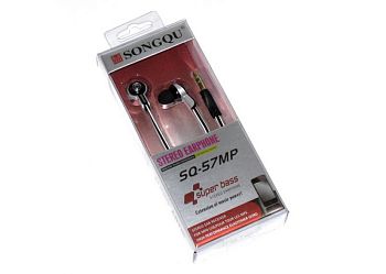 Наушники д/телефона SQ-57MP (силик.шнурок) 1/100