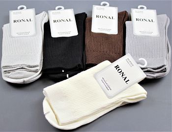 Носки подр. Х.Б. мал. Ronal 3430 однотонные 10/480