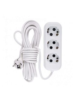 Удлинитель тройник с заземлением 10 метров 1405