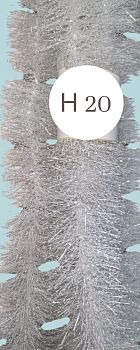 Мишура Н-20 д9см , 2м белая 10/220