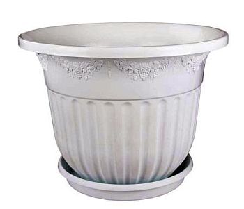 Горшок 40л Лозанна белый М1616 1/5