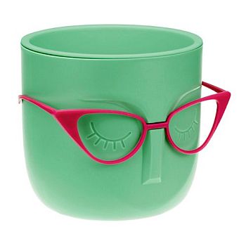 Горшок 0,65л Кашпо Мари со вставкой Фисташковый М3075 