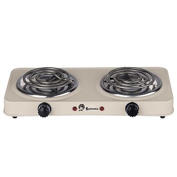 Плита электрическая Василиса ВА-902 двухконфорочная спираль, бежевая.