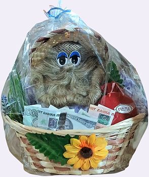 Домовой "Кузя" № в корзине ? см (большой)