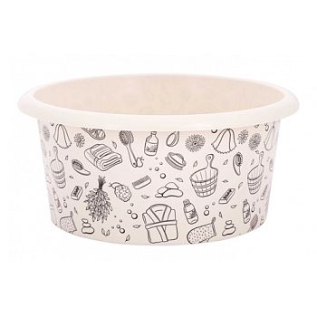 Таз 10 литров Русская банька М2554 1/10