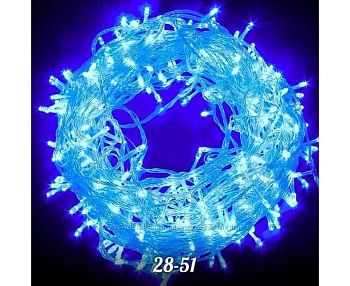 Эл.гирлянда LED цветной 400ламп СИНЯЯ 16м G-8740D 1/40