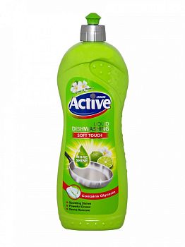 Гель-концентрат для мытья посуды ACTIVE Иран "Лайм и цветы" 750мл (6692) 1/12