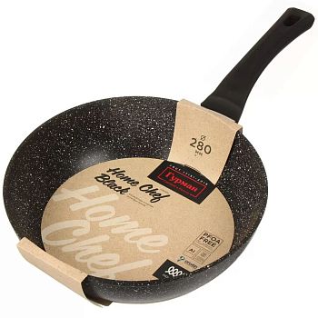 Сковорода 28см Гурман HomeChef Black индукция алюминий а/п 
