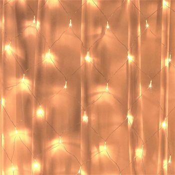 Эл.гирлянда сетка 240 Лед G7724W 50шт2*2мСВ-ЖЁЛТАЯ