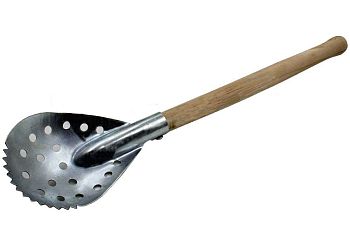 Черпак для лунки Средний деревянная ручка (в упаковке)