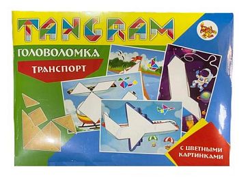 Игра головоломка "Танграм "Транспорт" (конверт)
