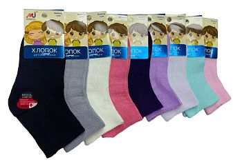 Носки детские Х.Б. для девочки MJ C1703 17-22,23-28 12/600