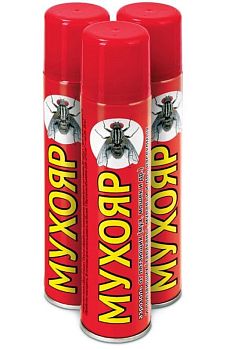 Аэрозоль от мух Мухояр 300см куб 1/24