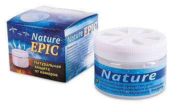 Гель-репеллент от комаров NATURE EPIC на эфирных маслах 50мл 1/40шт ВХ