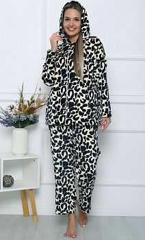 Костюм ДАРЬЯ ТК-4010 велсофт  (толст на замке+брюки) р44-58