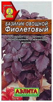 Базилик Фиолетовый овощной Лидер Аэлита *29