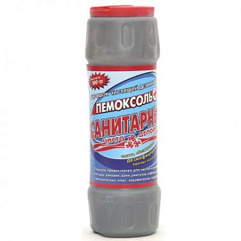 Средство для кухни и ванной GRENDY Пемоксоль санитарный с хлором 500гр 1/20шт  Средство для кухни и ванной GRENDY Пемоксоль санитарный с хлором 500гр 1/20шт