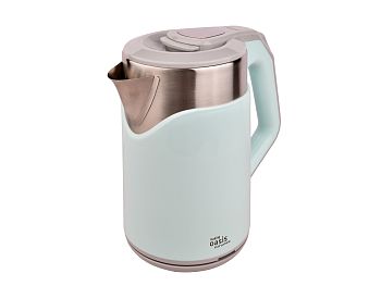 Чайник 2 литра электрический Oasis K-21SPL 1800Вт цв.голубой пластик+нерж. сталь