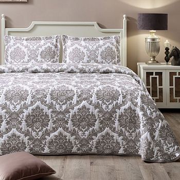 Покрывало 220*240"SMOON" Жаккард двустороннее Ментоловый ТН8208-4 1/6