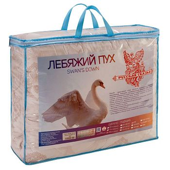 Одеяло СТАНДАРТ Лебяжий пух ТИК Русская сказка 1,5 сп